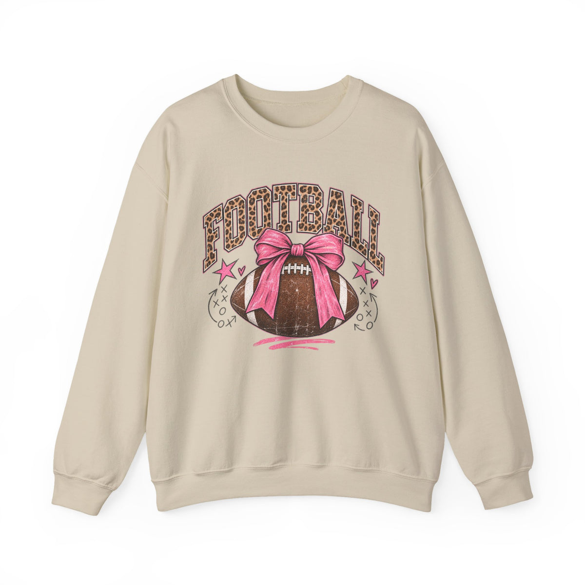 Football Bow Crewneck
