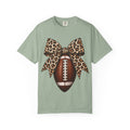 Leopard Bow Football Tee