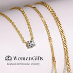 Layered Gold Pendant Necklace Set