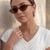 Layered Gold Pendant Necklace Set