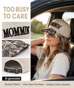 Embroidered Mom Trucker Hat