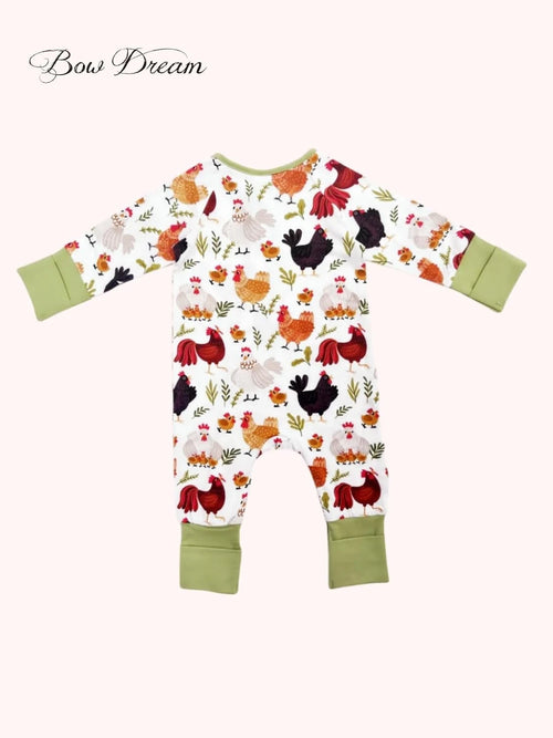 Bamboo Rayon Baby Footed Pajamas