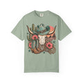 Desert Cowgirl Floral Skull Tee